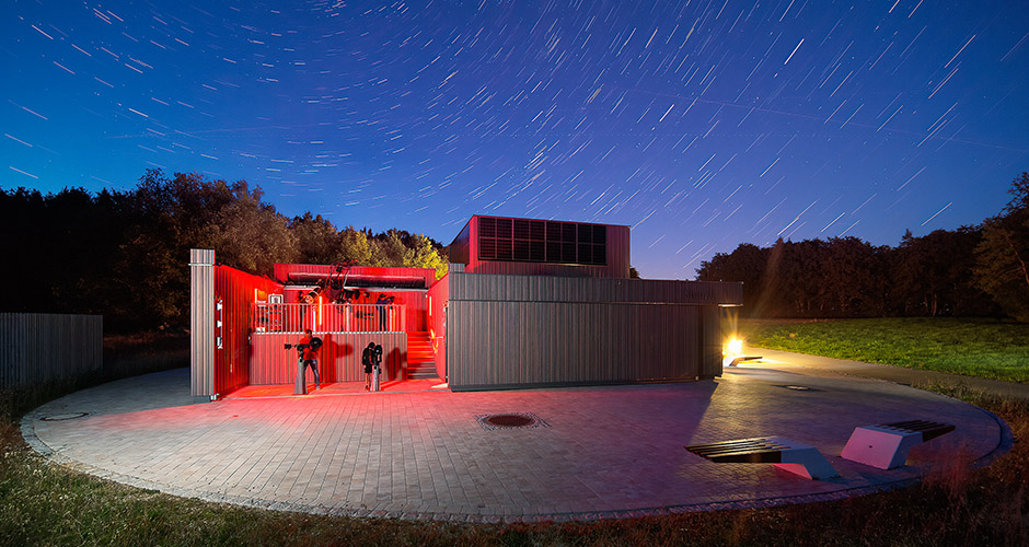 Architekturfotografie Planetarium nachts